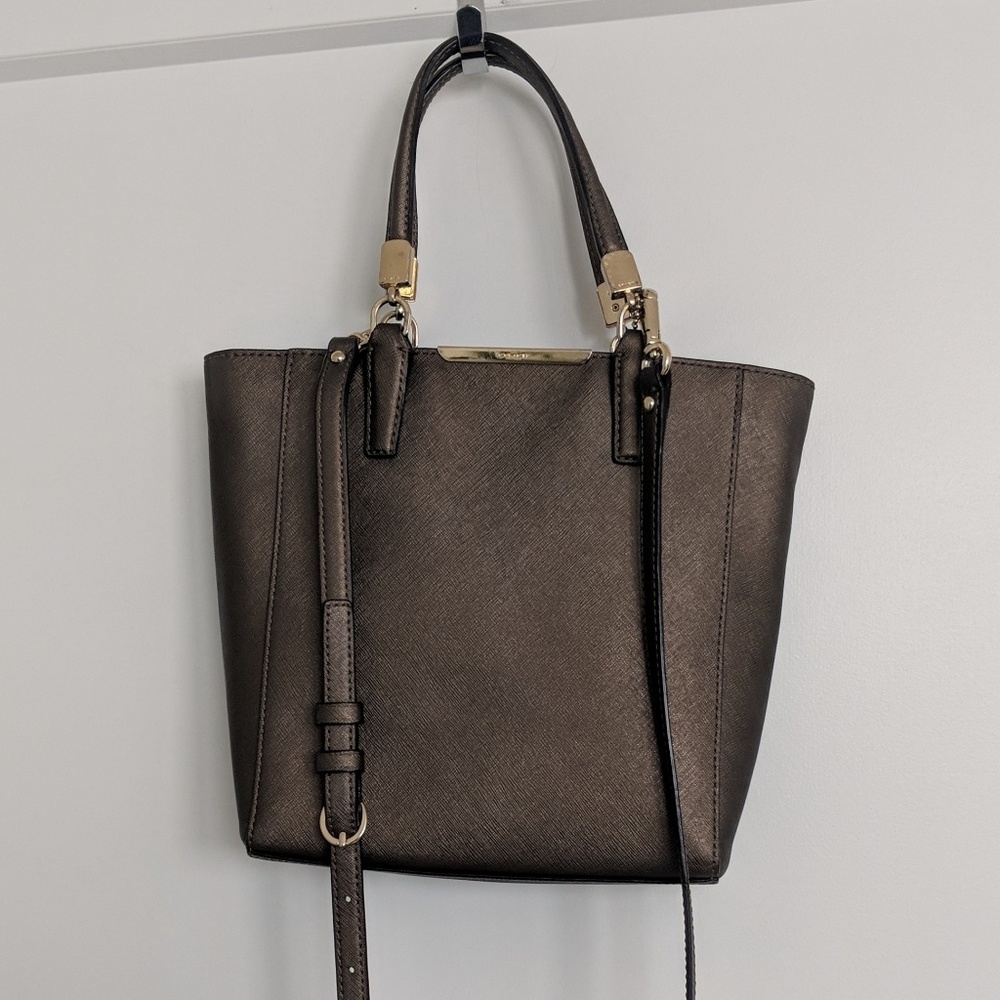 Like New Coach mini crossbody tote with top handle